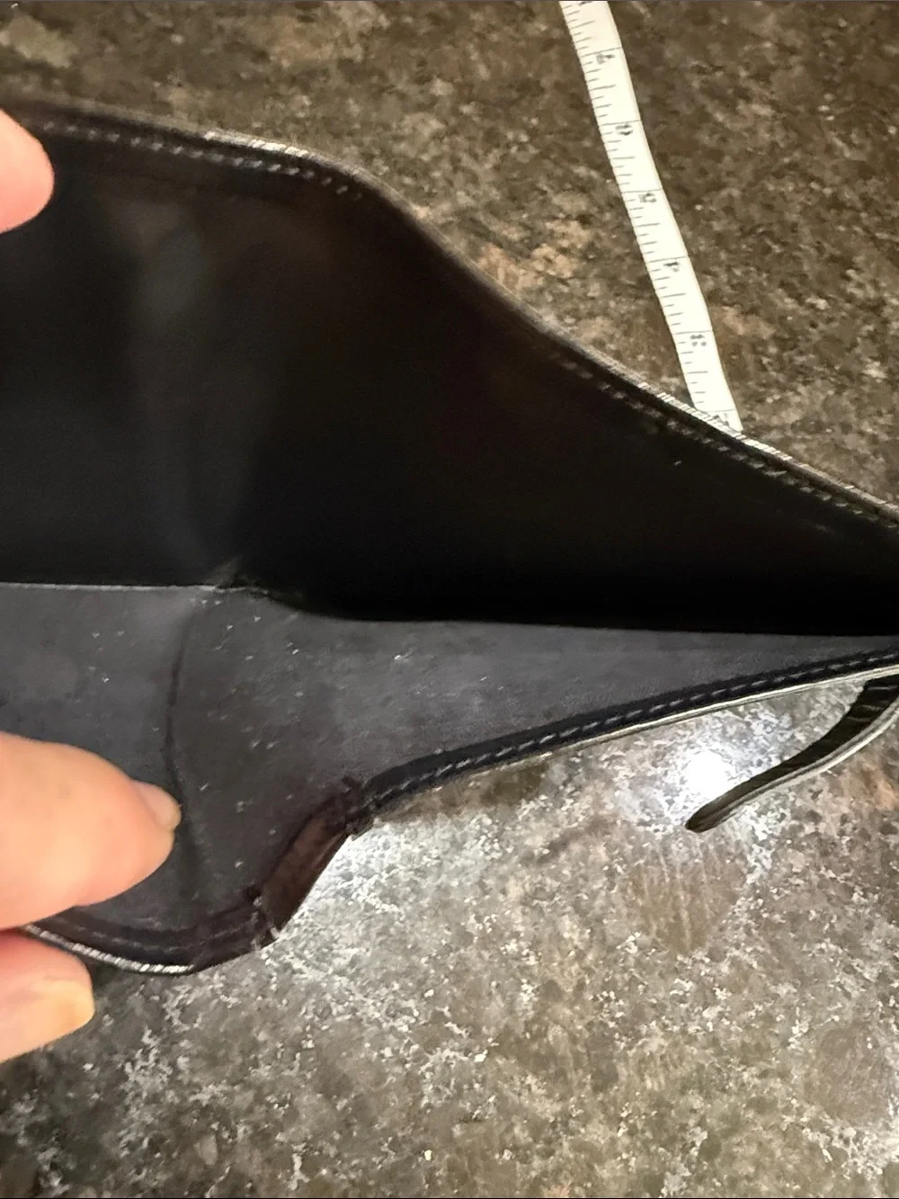 Coach Men's or Women’s Black Leather Card  Holder with Strap
